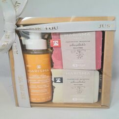 Harismasoap ΕΝΥΔΑΤΙΚΟ ΛΑΔΙ + 2 ΣΑΠΟΥΝΙΑ ΣΕ ΧΑΡΤΙΝΟ ΚΟΥΤΙ ΜΕ ΔΙΑΦΑΝΟ ΚΑΠΑΚΙ - Καλλυντικά στο Evia fine foods