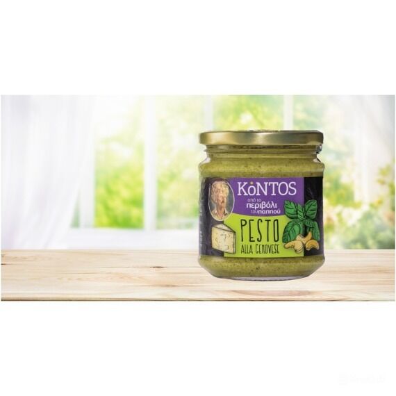 Ε. & Δ. Κόντος Α.Ε Σάλτσα Pesto Alla Genovese με Βασιλικό 190gr - Σάλτσες - Προϊόντα Ντομάτας στο Evia fine foods